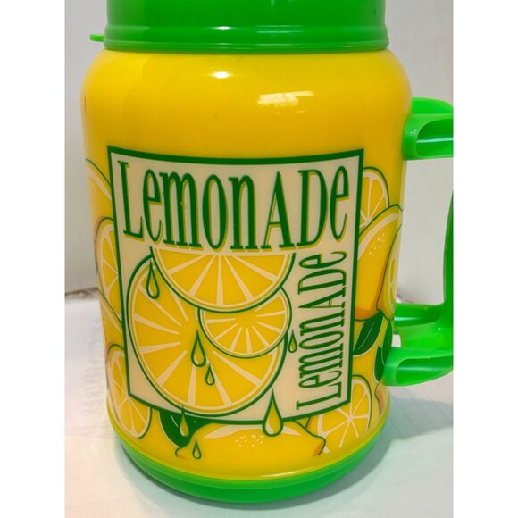 Whirley Drink Works Lemonade 64 oz  Insulated Tanker Sid Straw EUC - Picture 11 of 12
